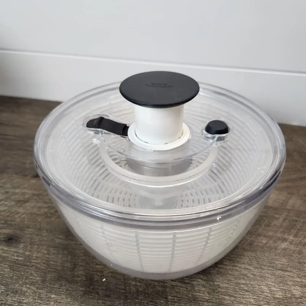 OXO Salad Spinner - Clear With Black Button 8 Inch
